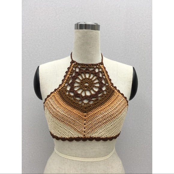 Retro Crochet Halter Top - Picture 5 of 6